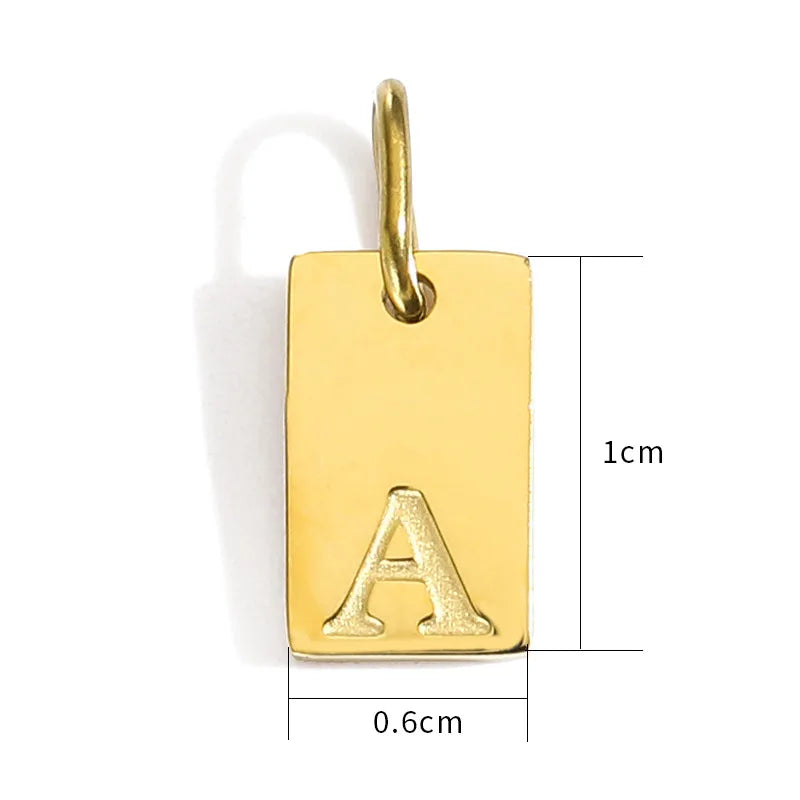 Mini Letter Charm Tiles – Gold or Silver