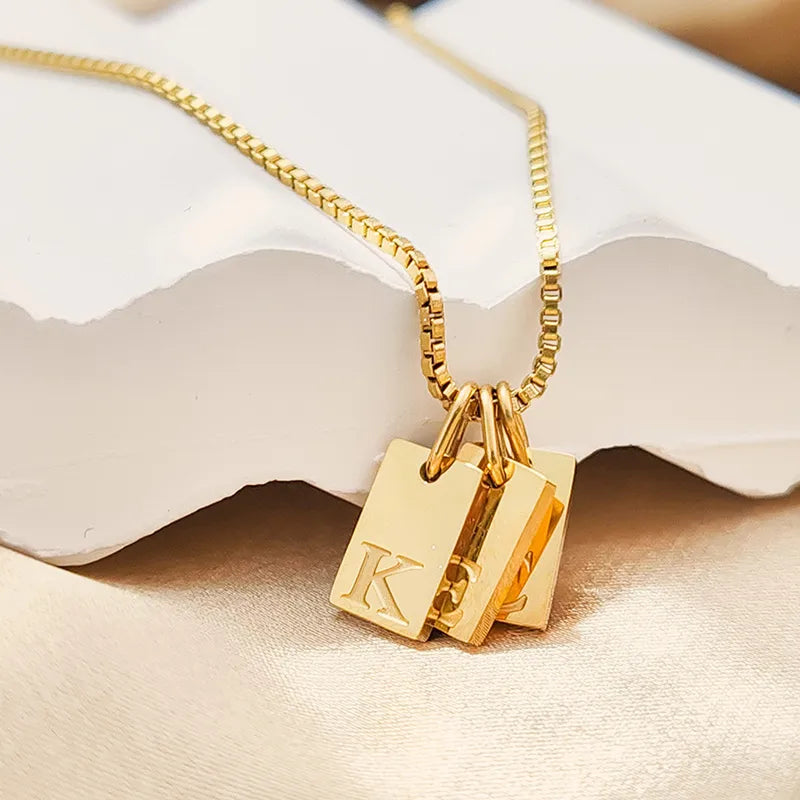 Mini Letter Charm Tiles – Gold or Silver