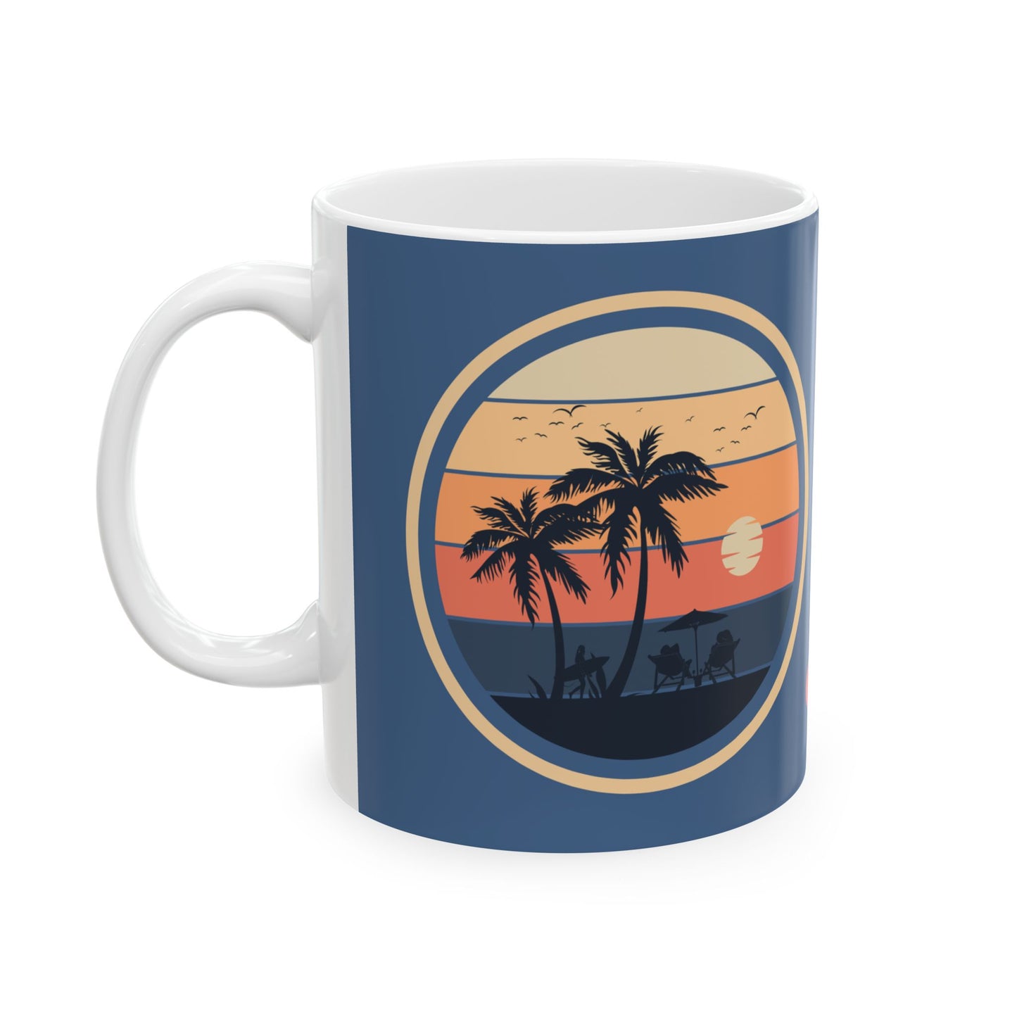Enjoy Every Sunset Beach Double Sided Ceramic Coffee Mug