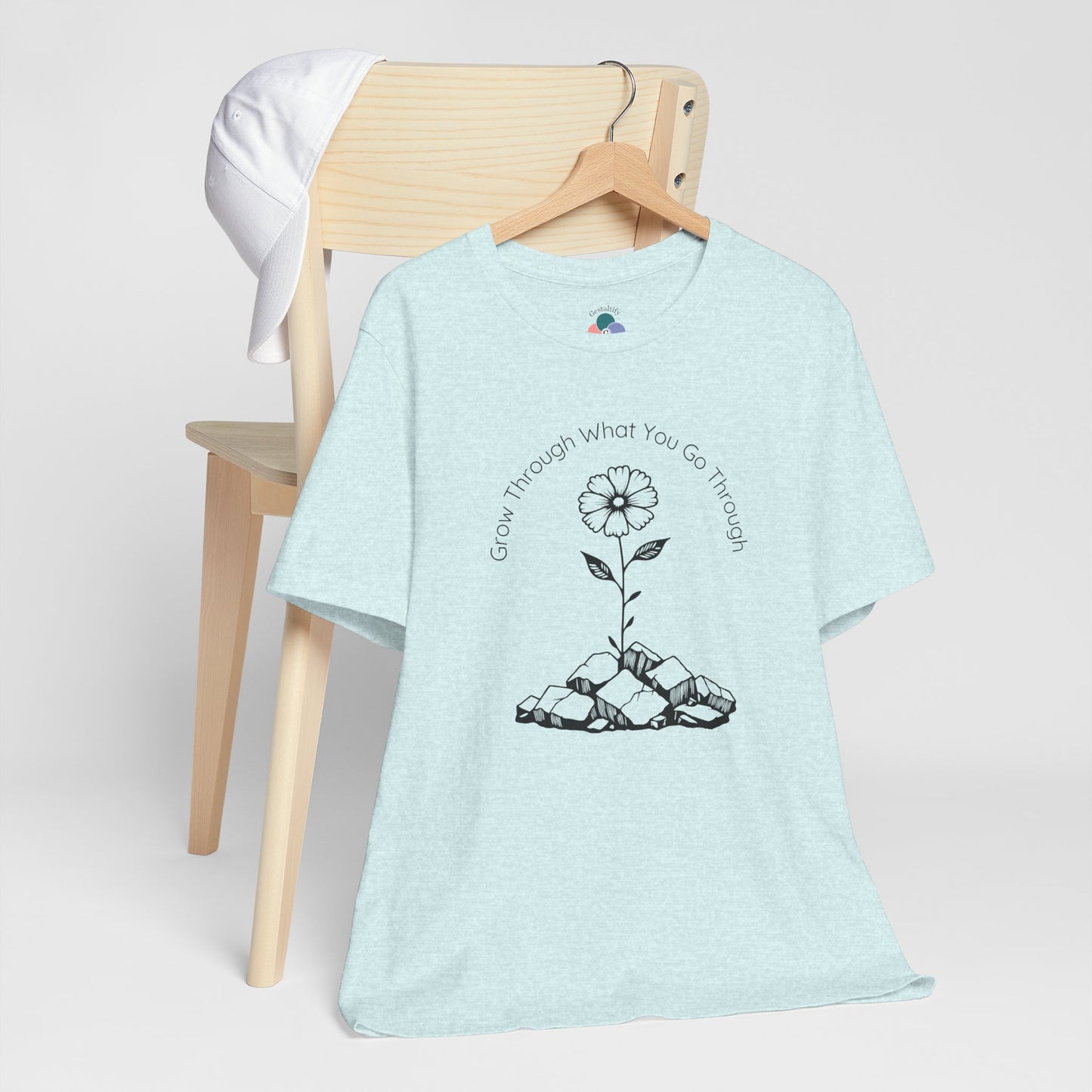 Grow Through What You Go Through Flower Tee