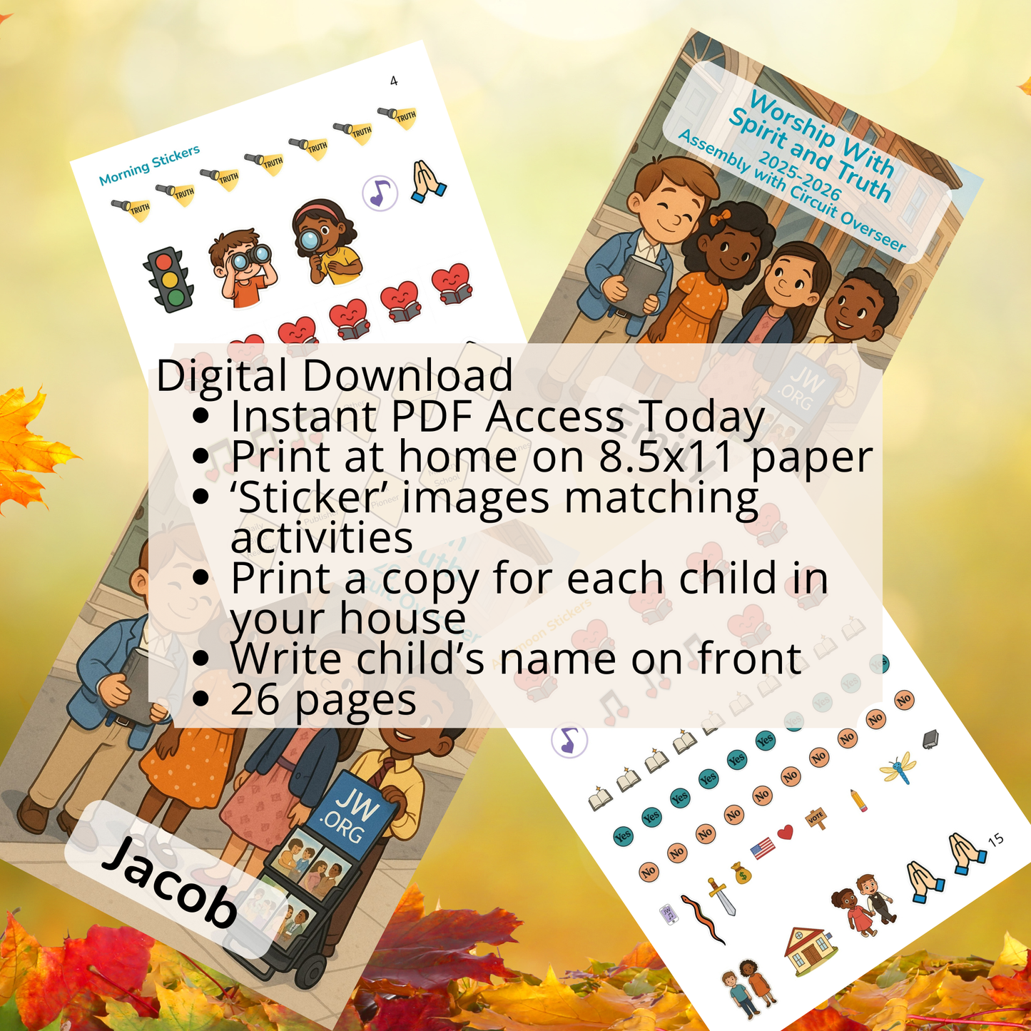 Printable Assembly Workbook Worship With Spirit and Truth
