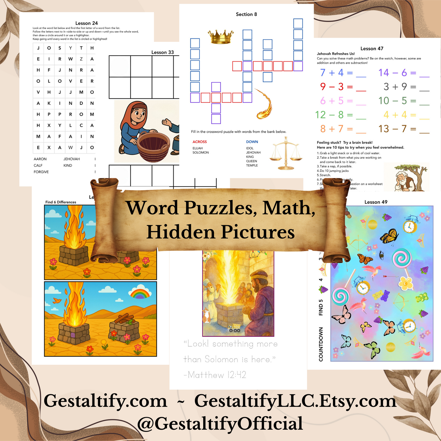 Printable LFB Workbook Sections 5-8 Lessons 23-50 Instant Download JW Kids