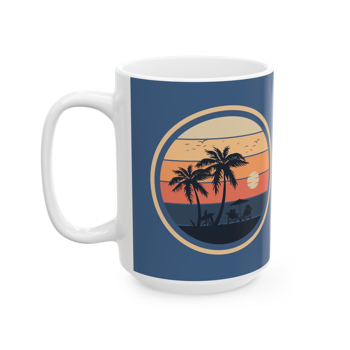 Enjoy Every Sunset Beach Double Sided Ceramic Coffee Mug