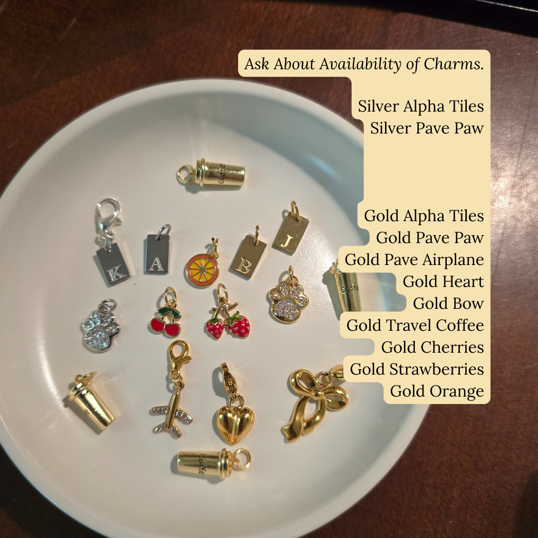 Golden Bow Clip-On Charm