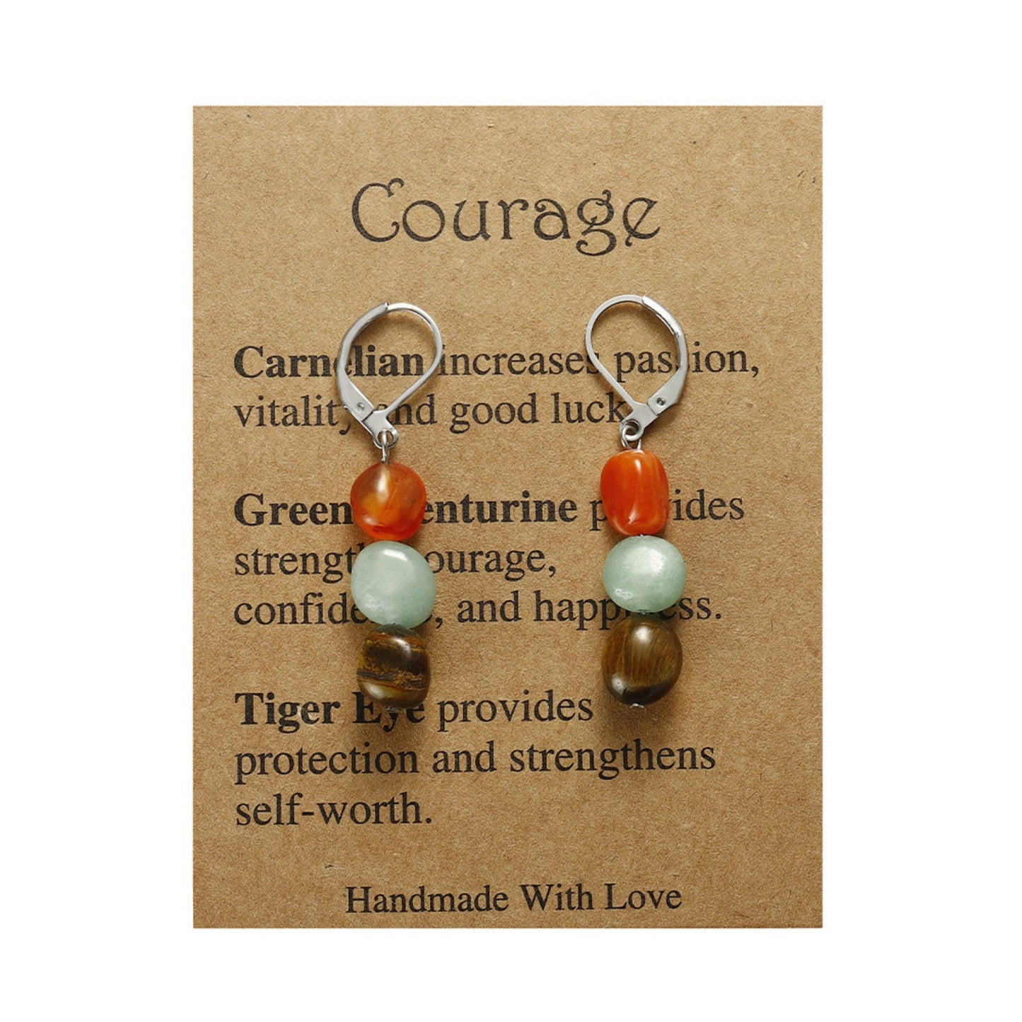 Rooted Beauty Earrings – Feminine Gemstone Dangles with Earthy Charm