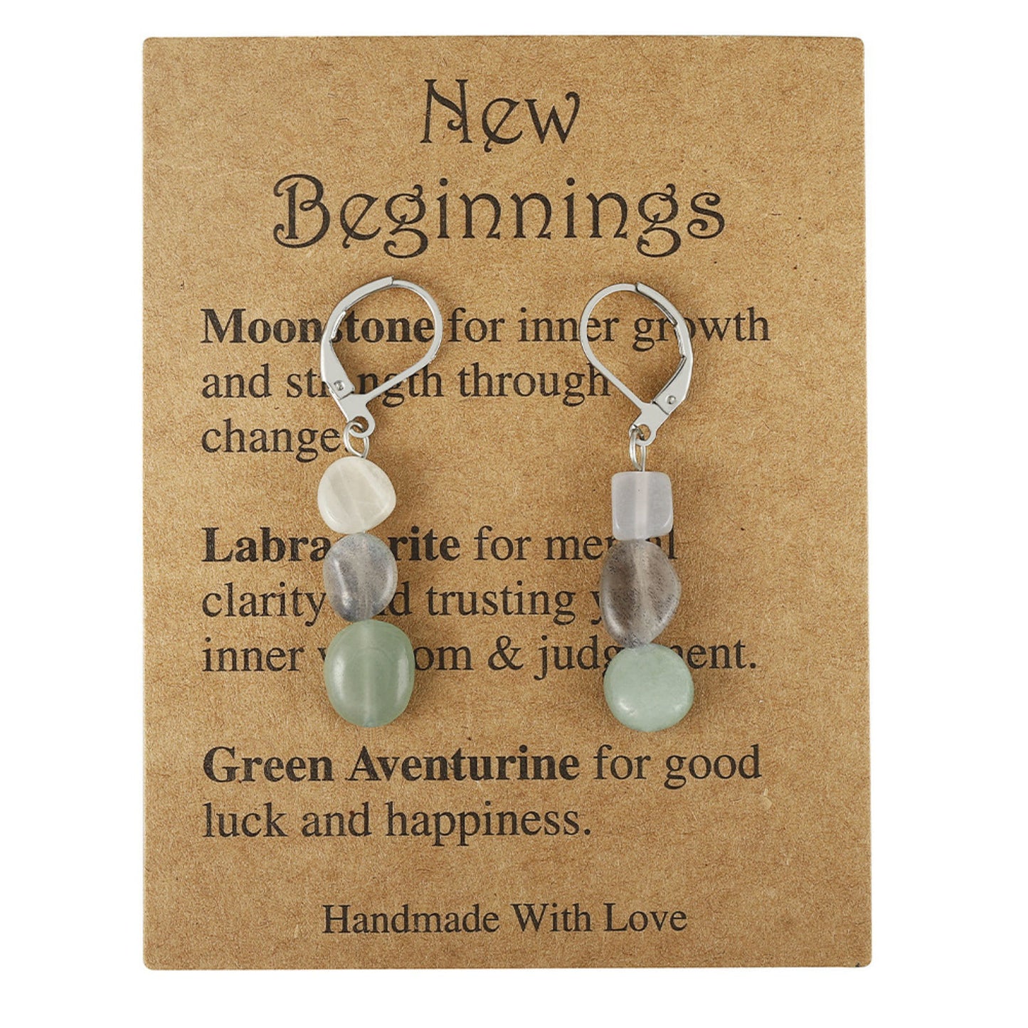 Rooted Beauty Earrings – Feminine Gemstone Dangles with Earthy Charm