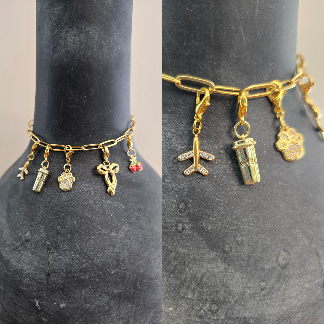 Golden Bow Clip-On Charm