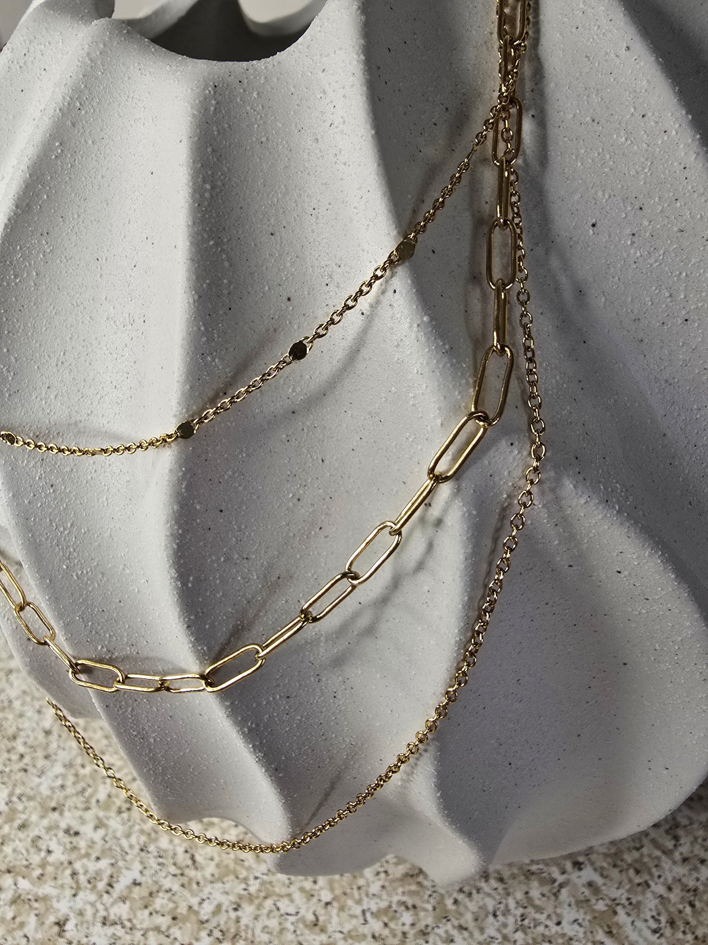 Effortless Triple‑Layer Glow Necklace - Sweatproof