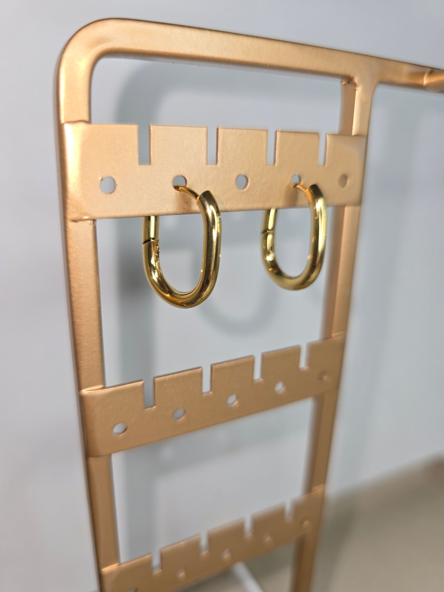 Balance And Harmony Oval Huggie Earrings | Hypoallergenic