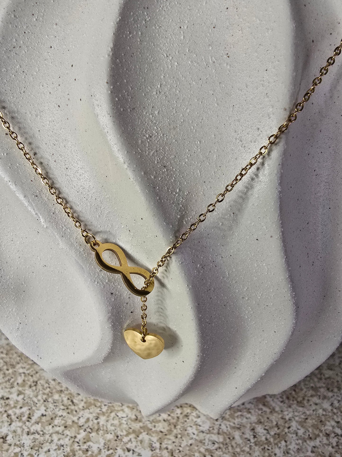 Infinite Love Lariat Necklace - Hypoallergenic