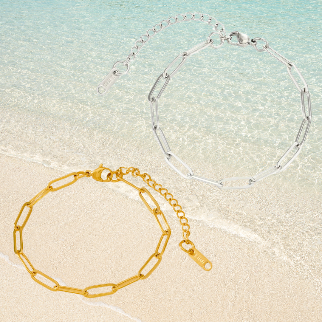 June's Paperclip Bracelet - Simple or Charmed