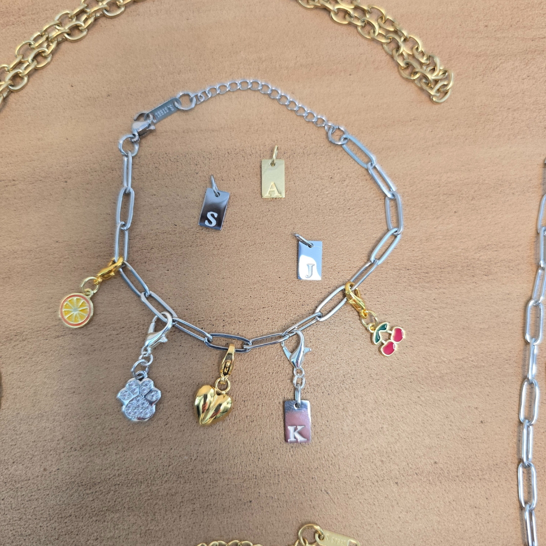 June's Paperclip Bracelet - Simple or Charmed