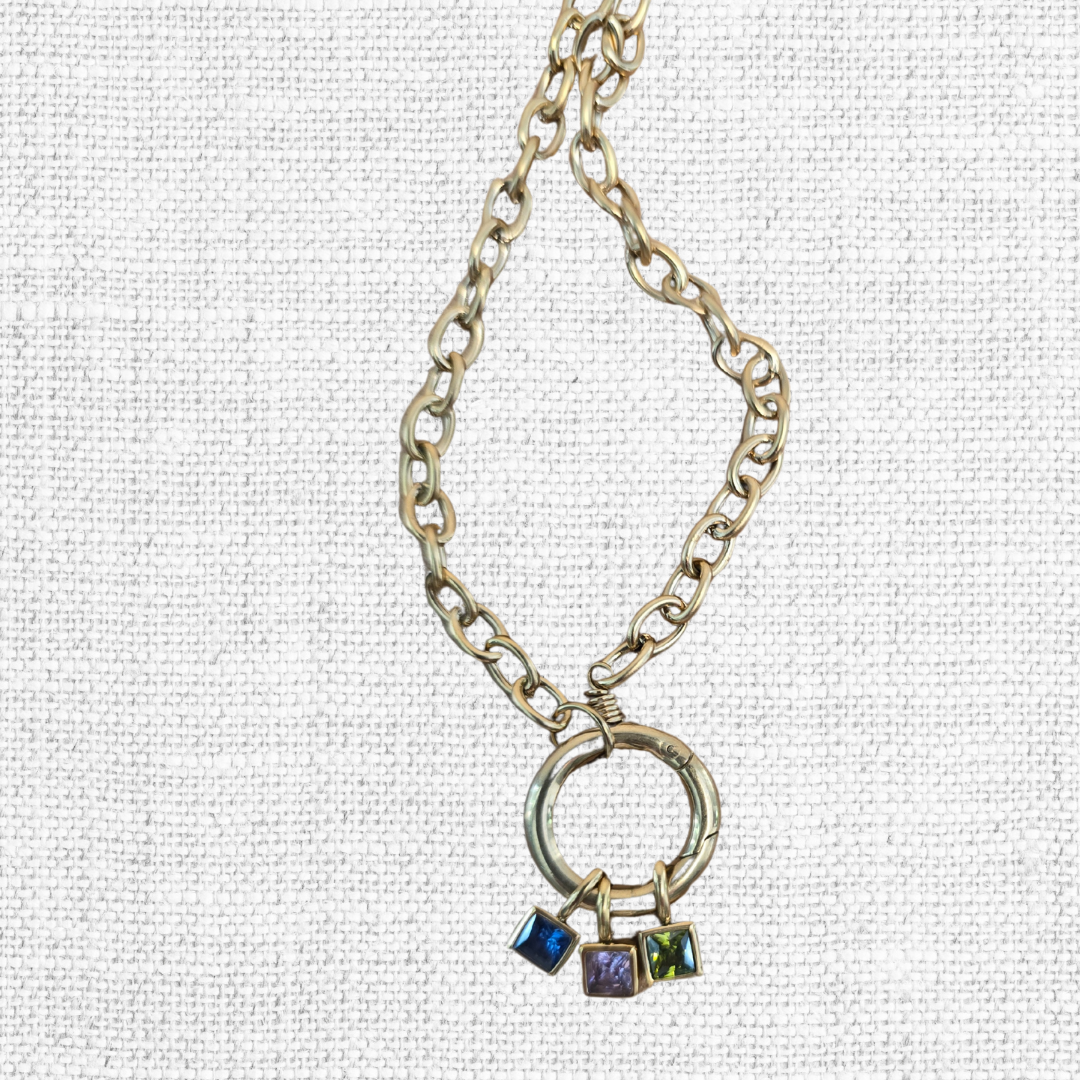 Keepsake Circle Pendant Charm Necklace
