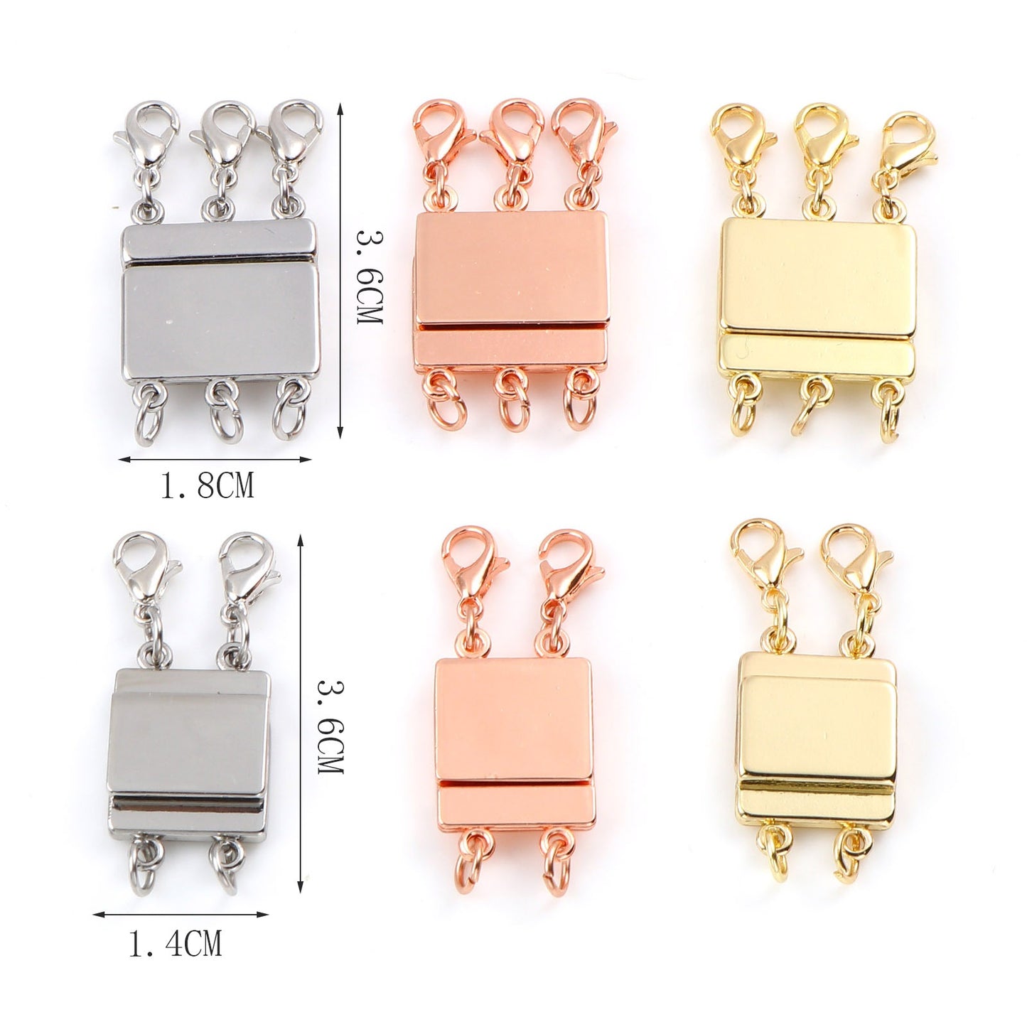 Magnetic Gold Necklace Layering Clasp