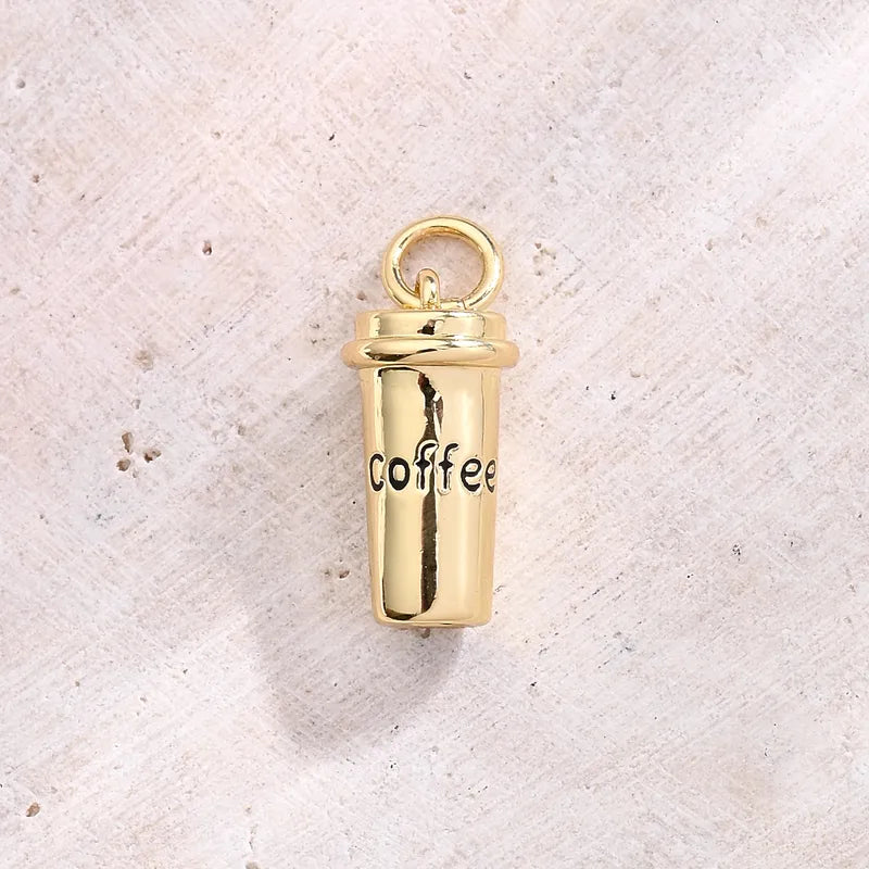 Caffeine Queen Travel Coffee Cup Charm