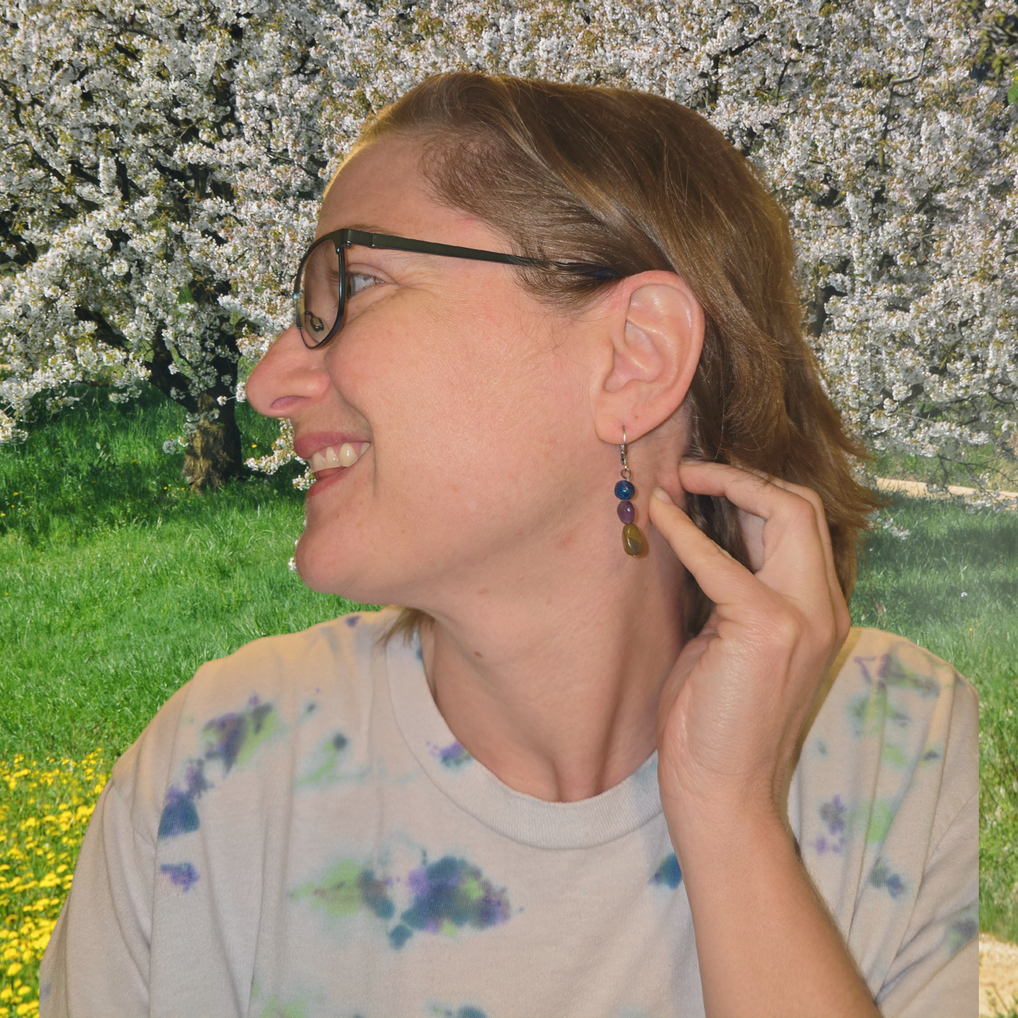 Rooted Beauty Earrings – Feminine Gemstone Dangles with Earthy Charm