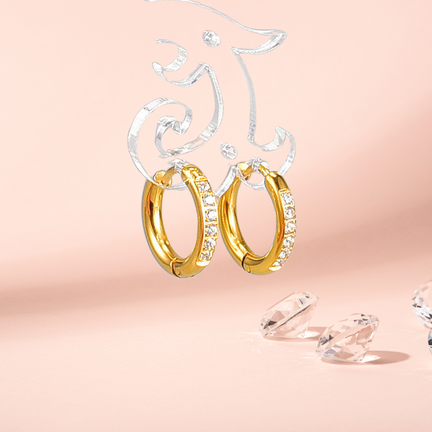 Petite Diamond Huggie Hoop Earrings - Small Sparkle, Big Impace