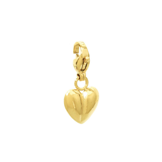Golden Heart Clip-On Charm