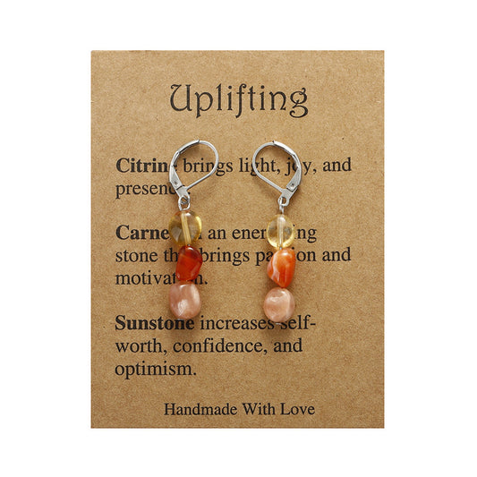 Rooted Beauty Earrings – Feminine Gemstone Dangles with Earthy Charm