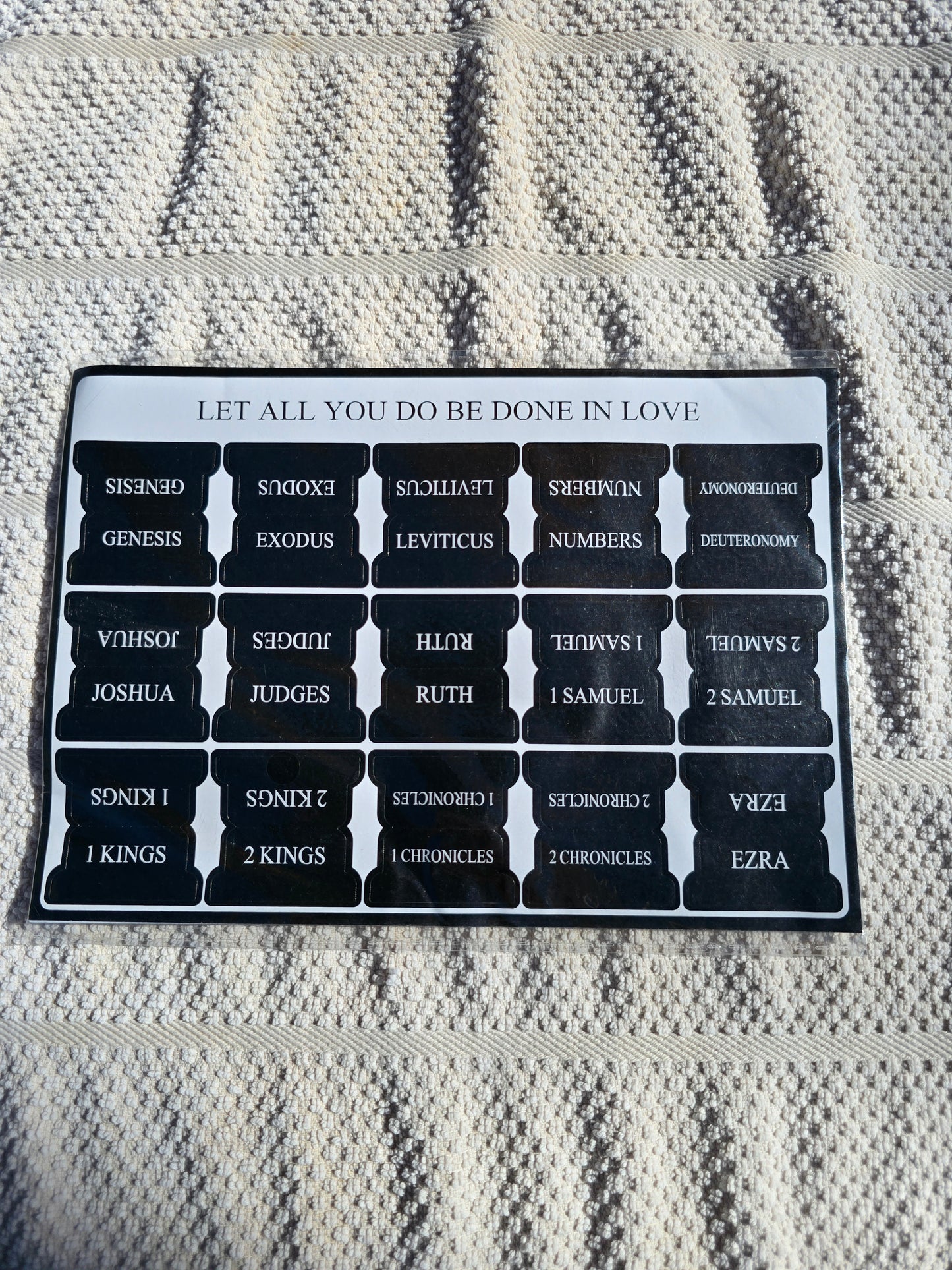 Bible Book Name Tab Stickers
