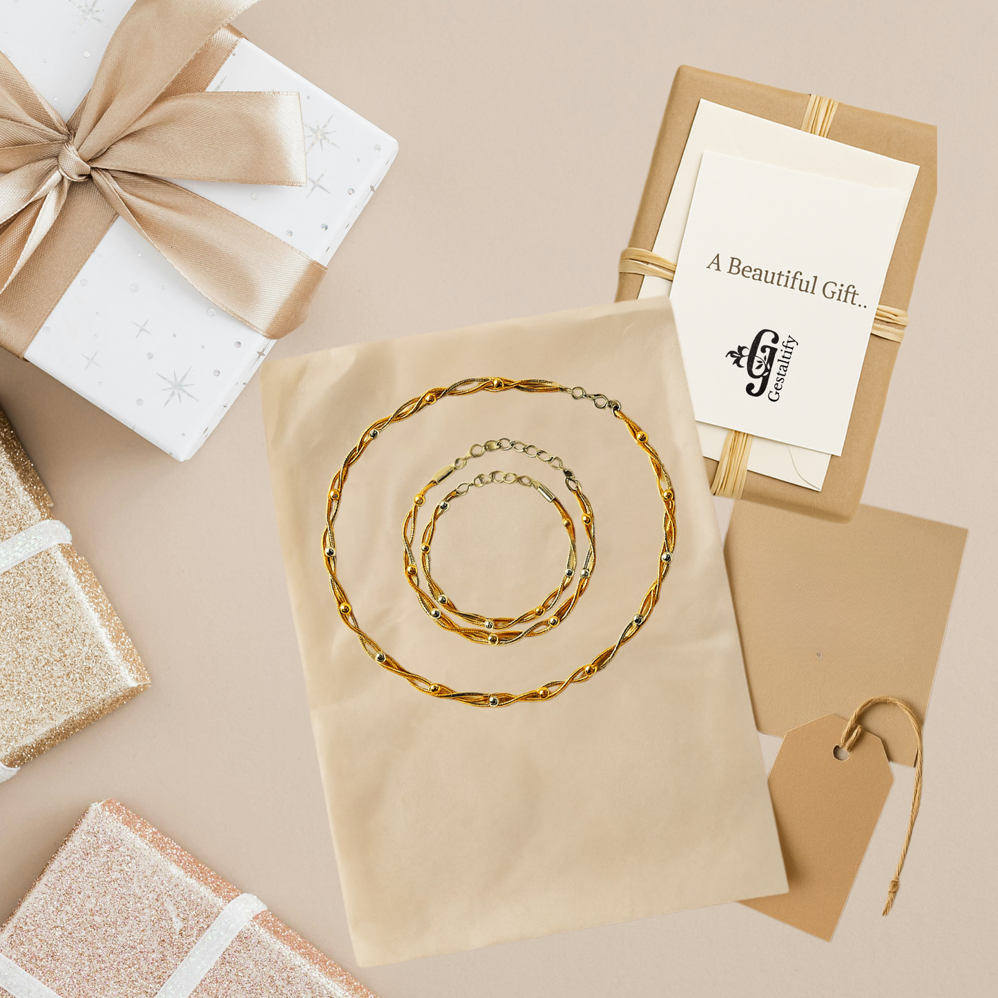 Timeless 3-piece mixed-metals jewelry gift set