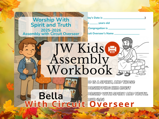 Printable Assembly Workbook Worship With Spirit and Truth