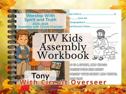 Personalized JW Assembly Activity Book, Circuit Overseer Edition 2025–2026