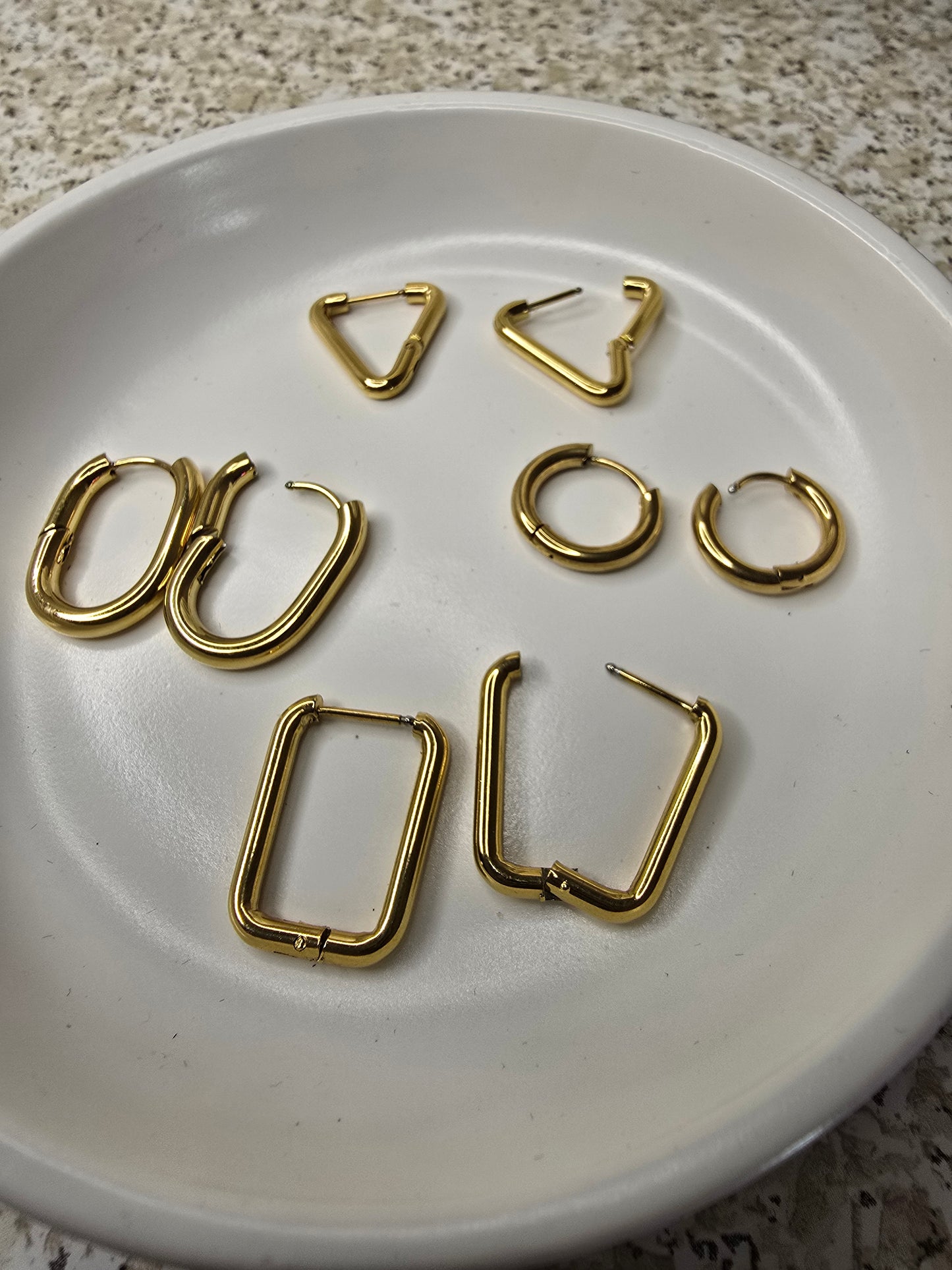 Stable Rectangle Huggie Earrings | Worry-Free Warranty