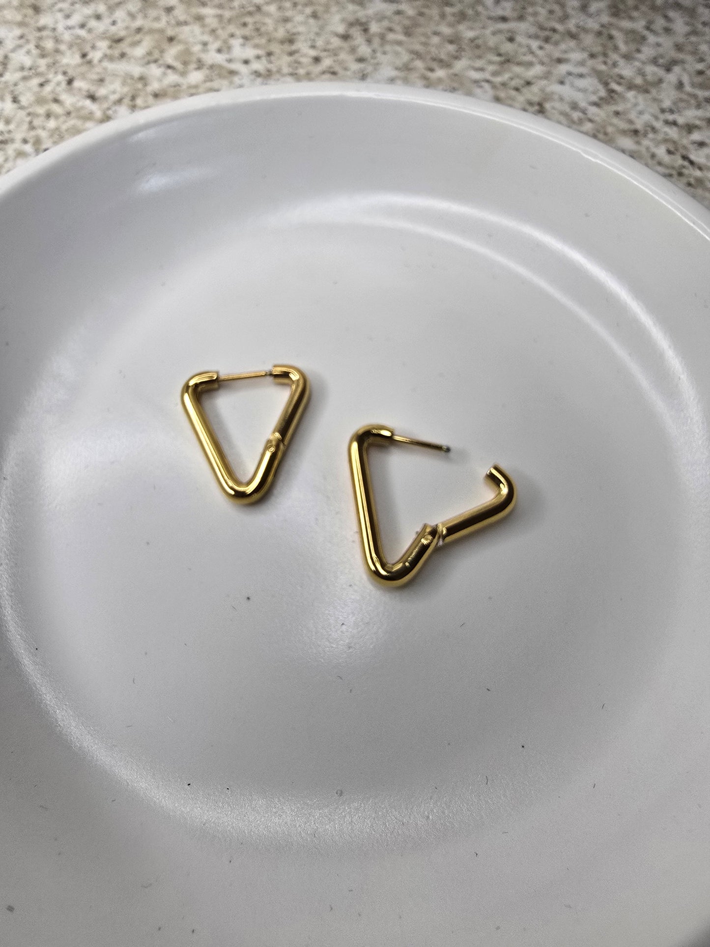 Comfort Geometric Hoops - Hypoallergenic and Waterproof