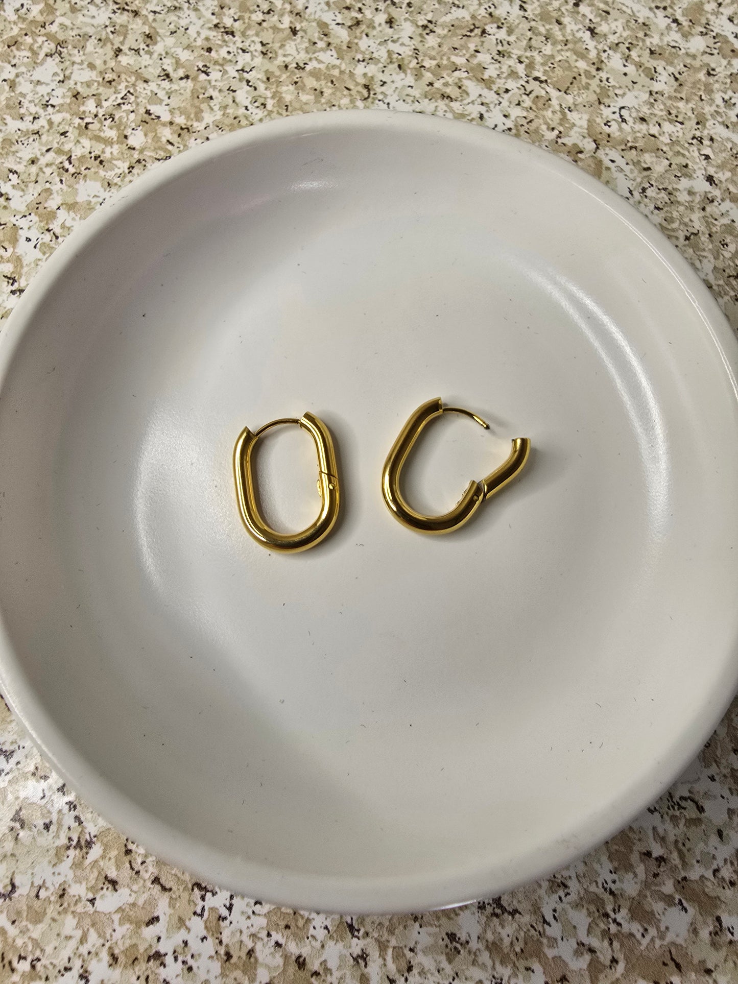 Comfort Geometric Hoops - Hypoallergenic and Waterproof