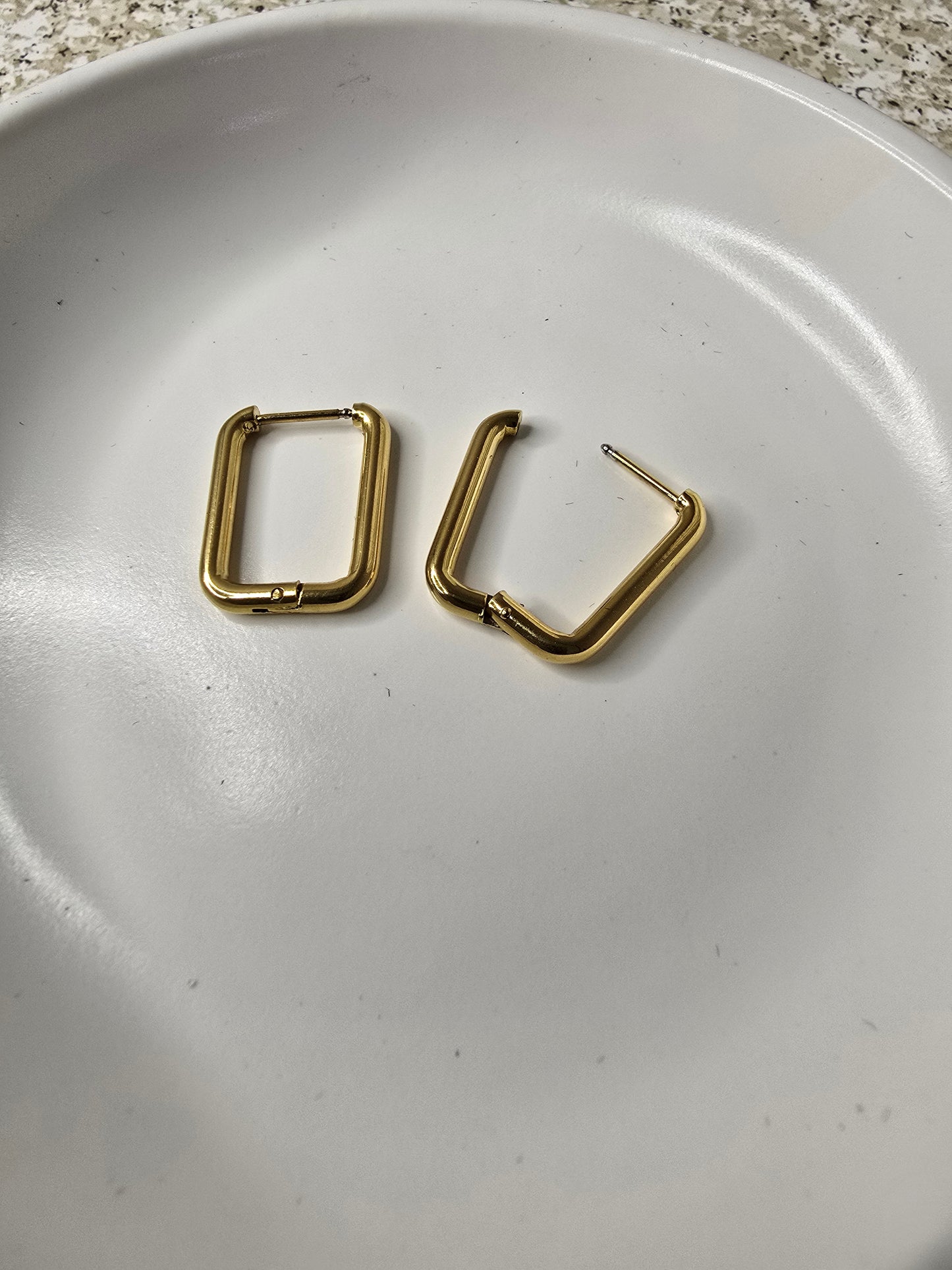 Comfort Geometric Hoops - Hypoallergenic and Waterproof