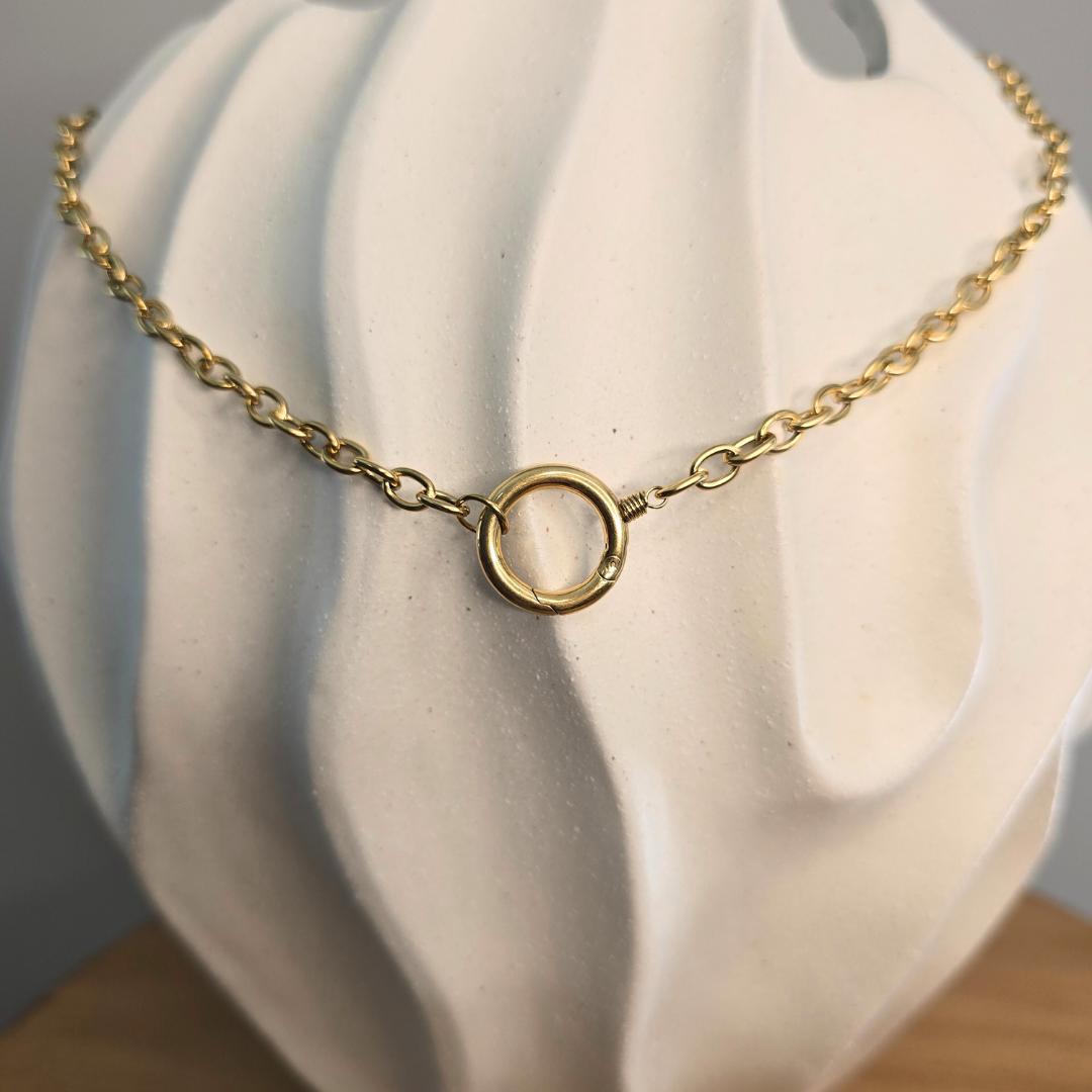 Keepsake Circle Pendant Charm Necklace