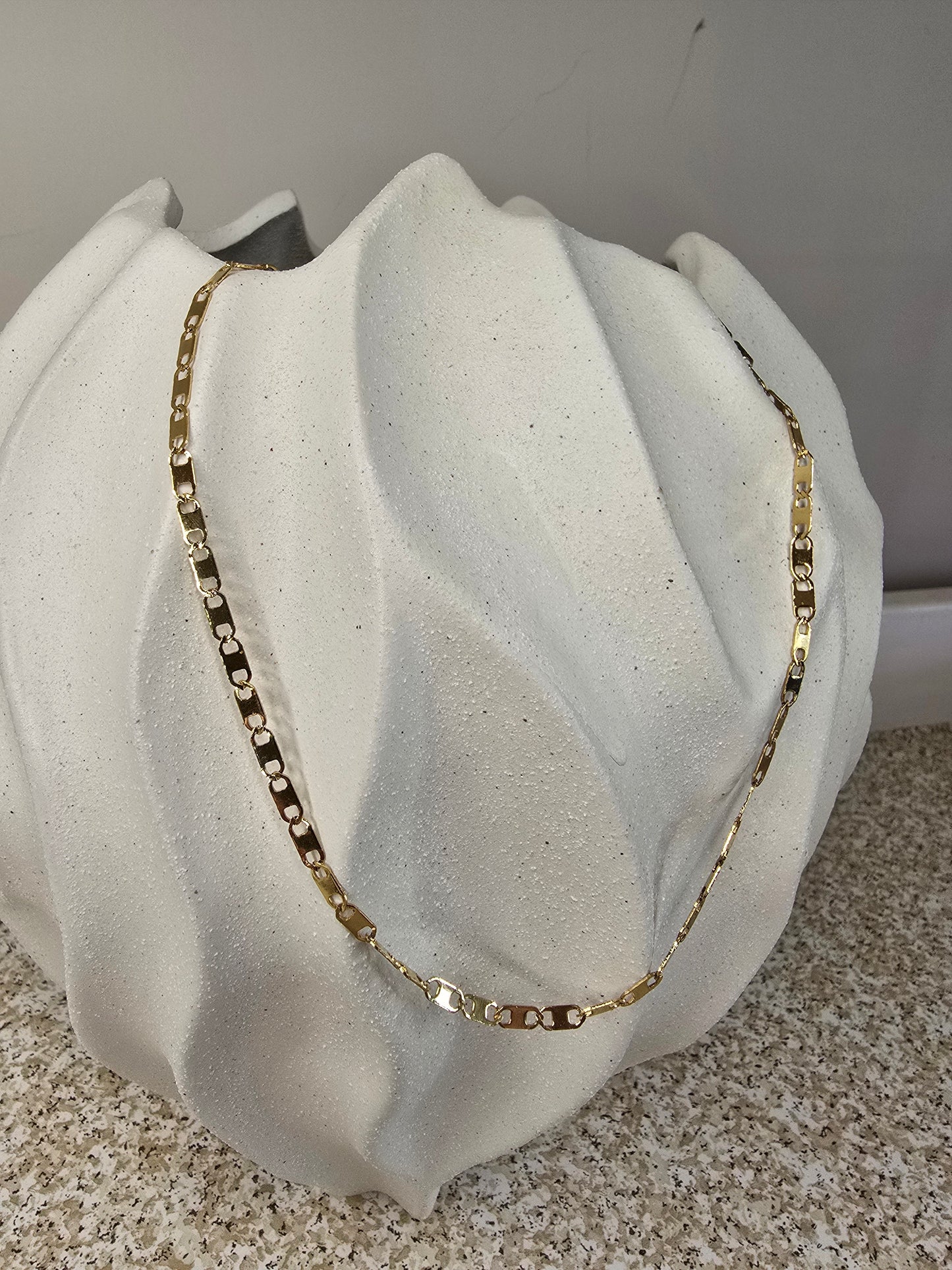 Smooth Mariner Gold Chain Necklace - Great Layering Piece