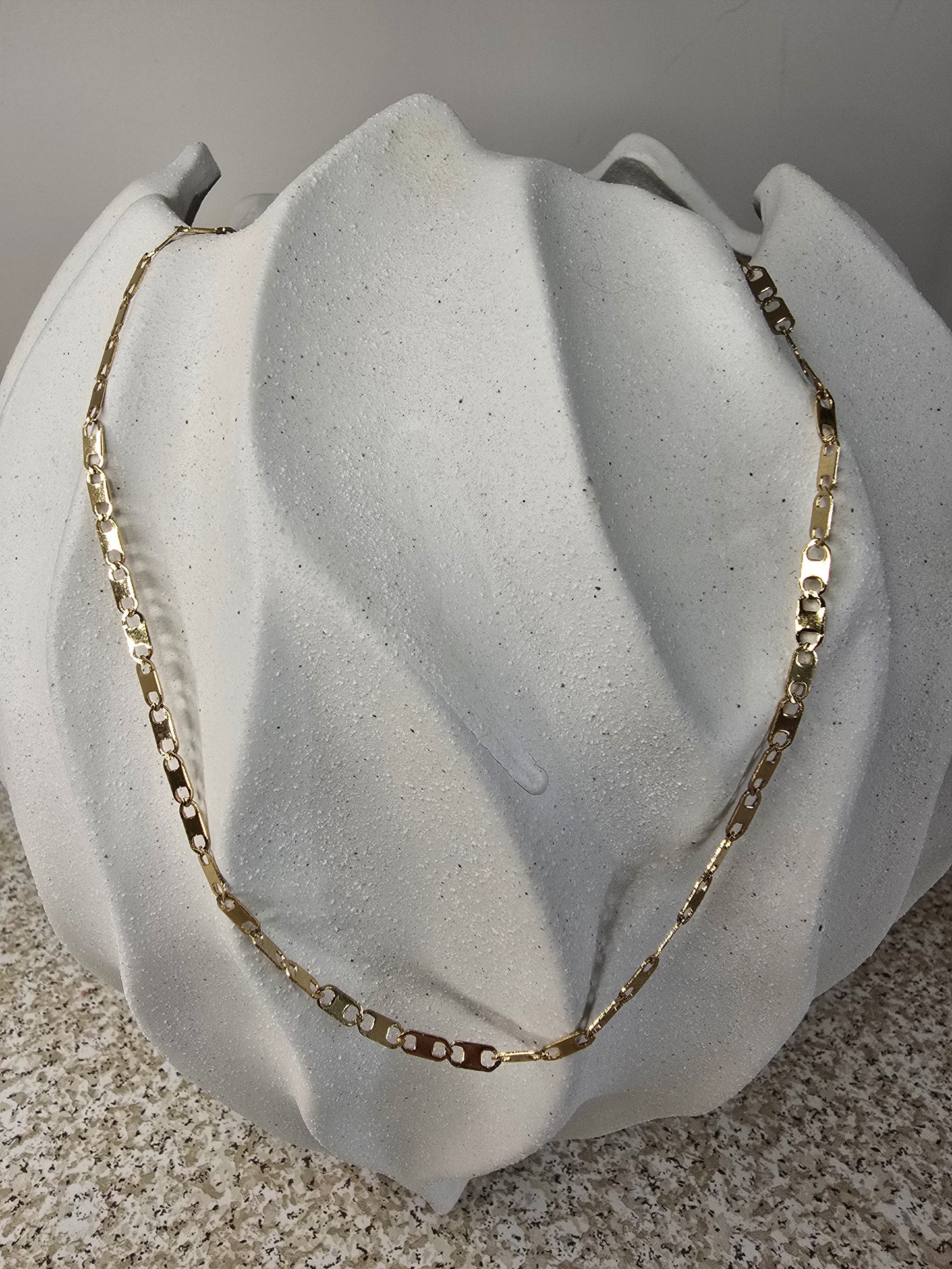 Smooth Mariner Gold Chain Necklace - Great Layering Piece