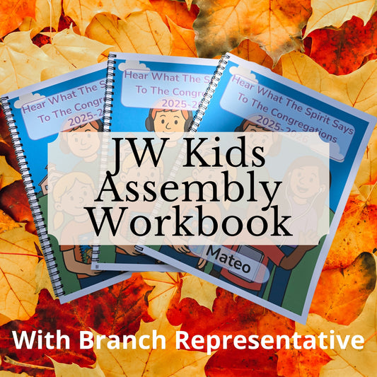 Personalized JW Assembly Activity Book FREE SHIPPING