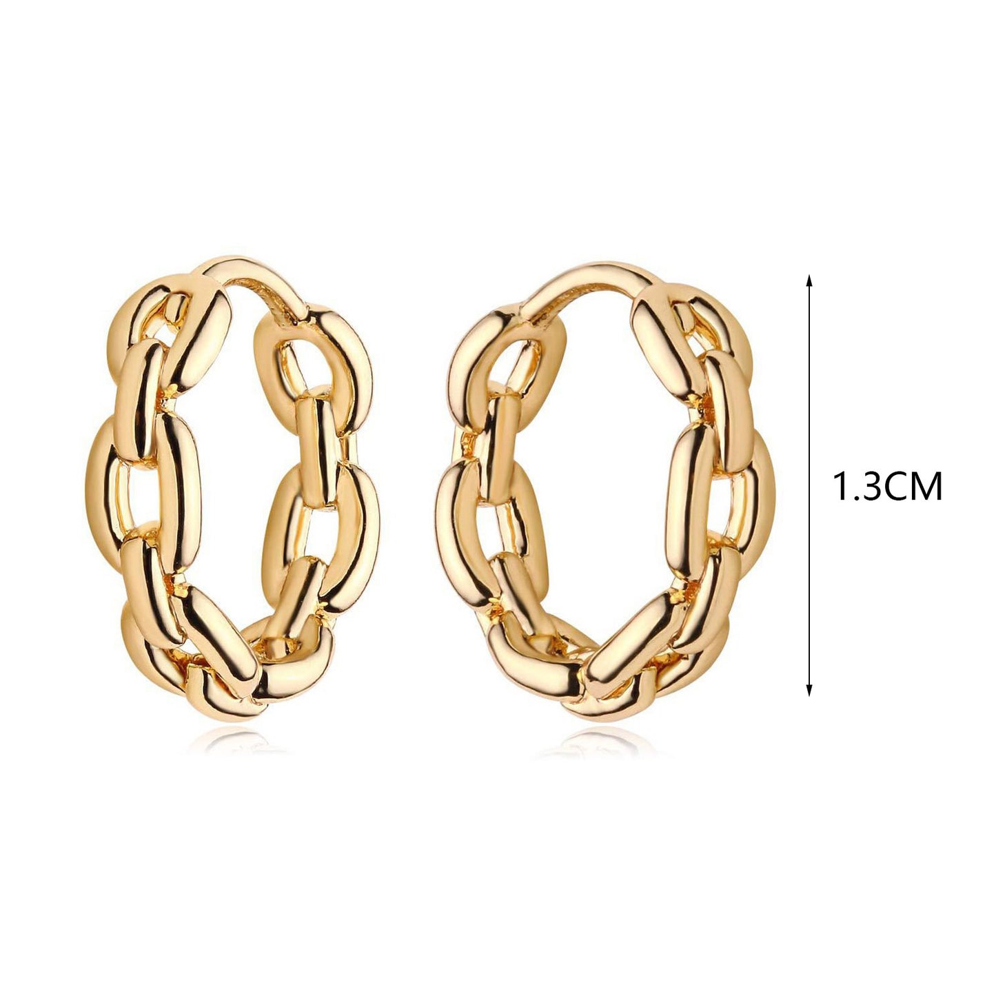 Limitless Chain Huggie Hoops – Hypoallergenic