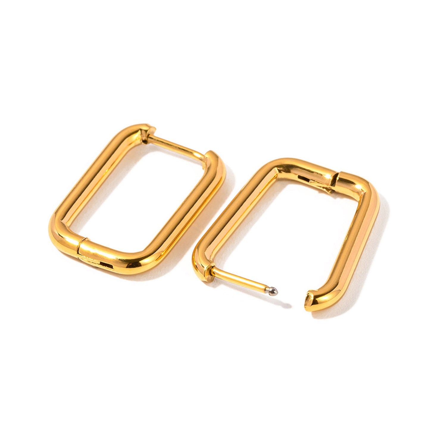 Comfort Geometric Hoops - Hypoallergenic and Waterproof