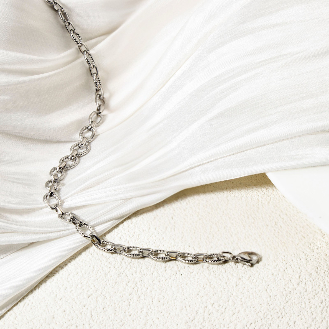 Everyday Edge – Chunky Silver Link Choker